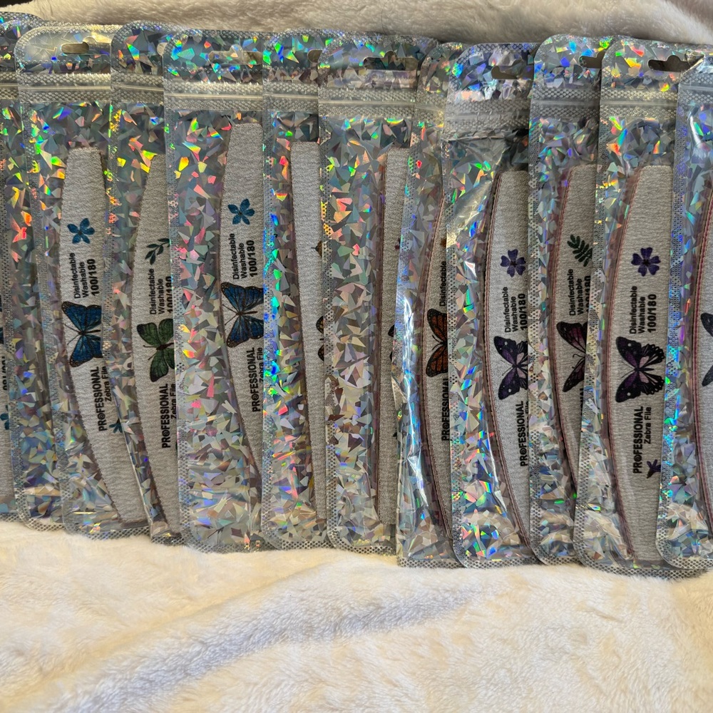 Holographic Butterfly Nail Files